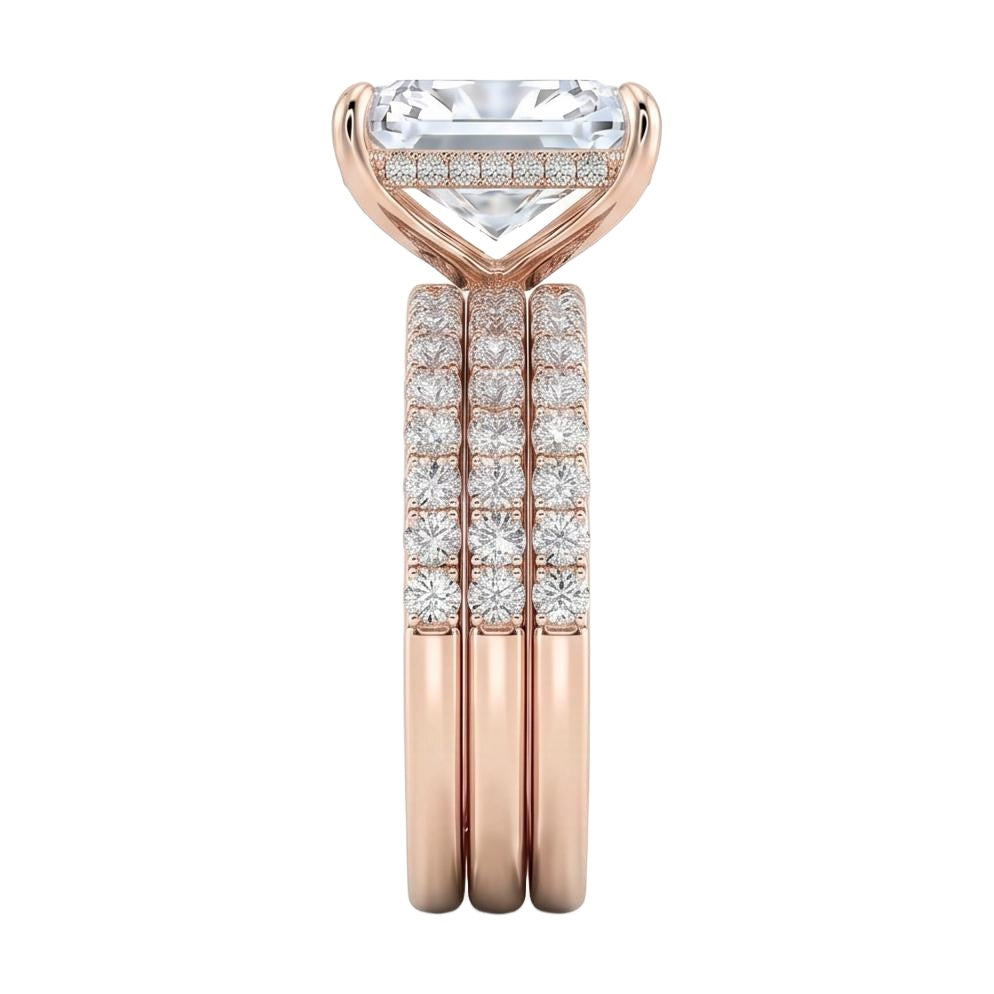 18K Rose Gold Plated, 10K Solid Rose Gold