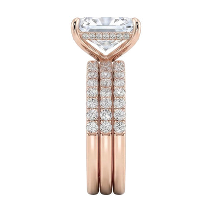 18K Rose Gold Plated, 10K Solid Rose Gold