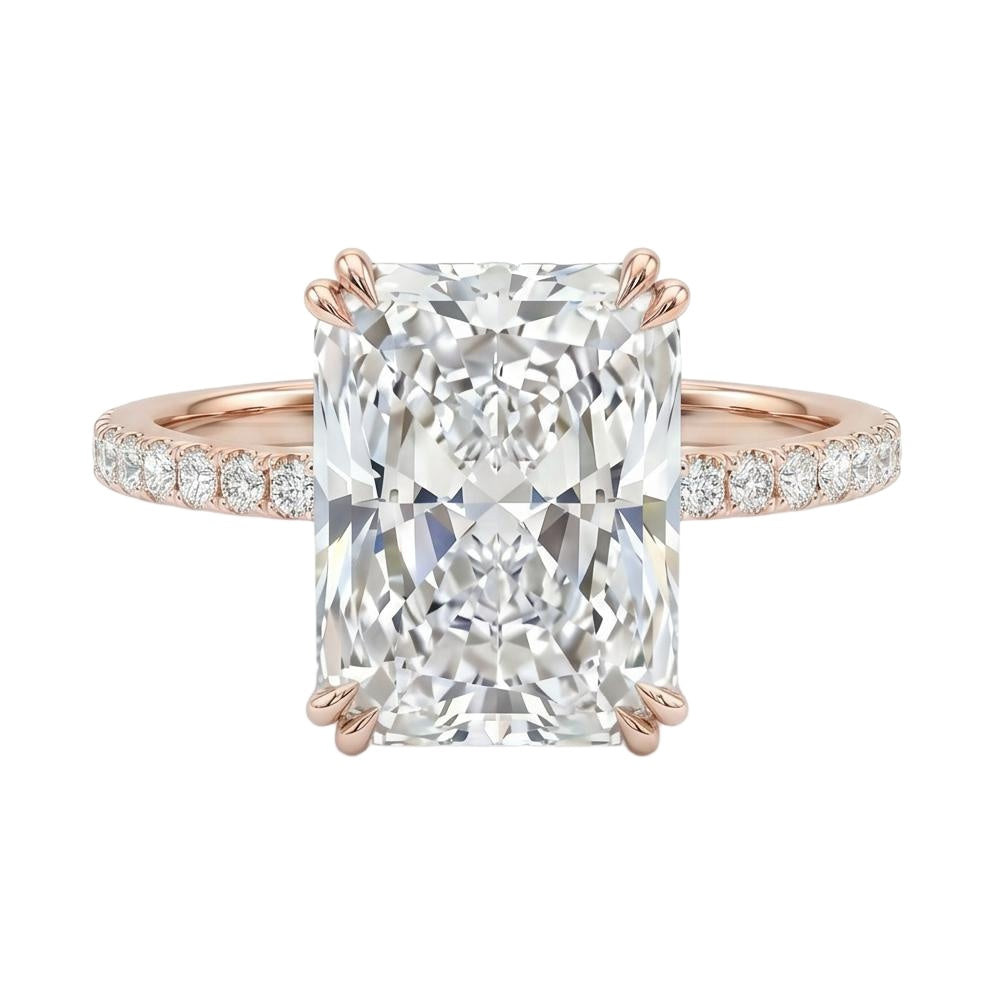 18K Rose Gold Plated, 10K Solid Rose Gold