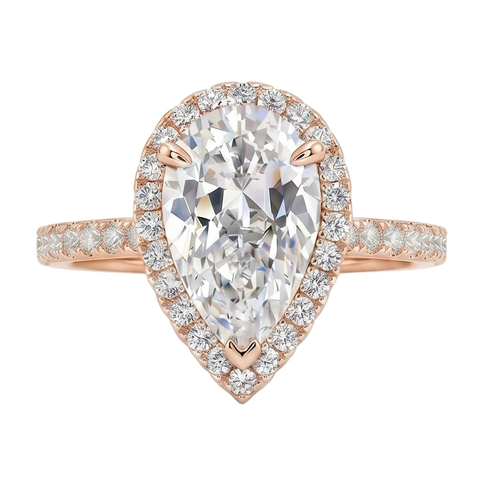 18K Rose Gold Plated, 10K Solid Rose Gold