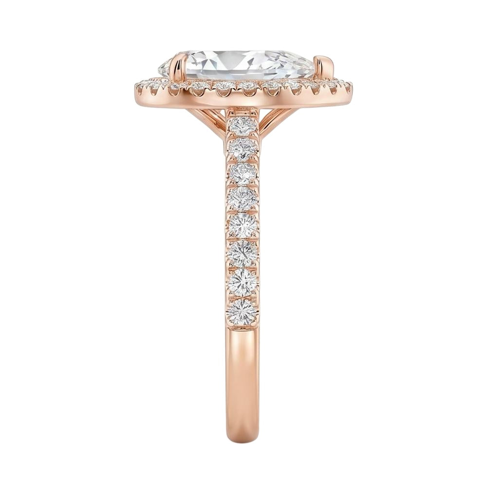 18K Rose Gold Plated, 10K Solid Rose Gold