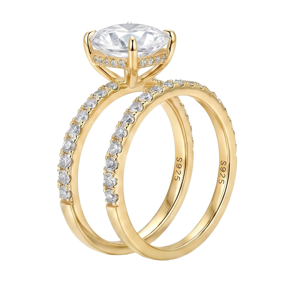 18K Yellow Gold Plated, 10K Solid Yellow Gold