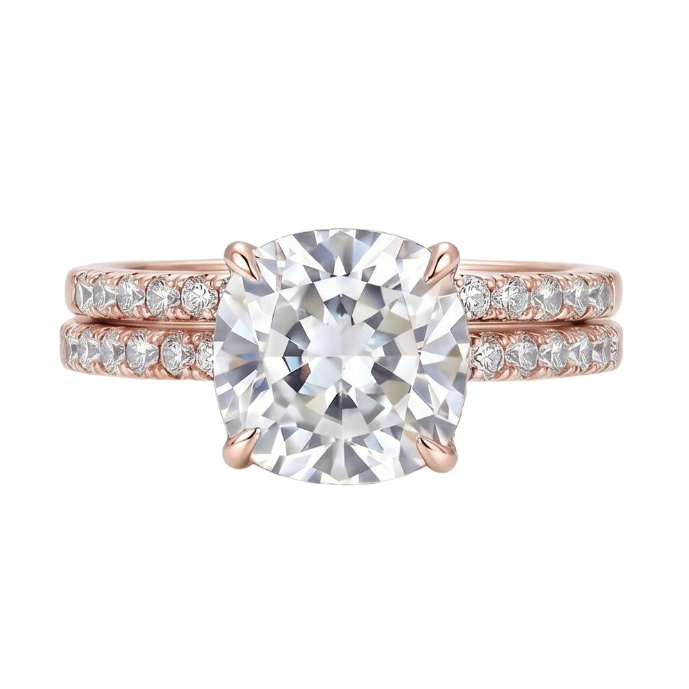 18K Rose Gold Plated, 10K Solid Rose Gold