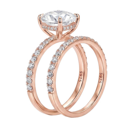 18K Rose Gold Plated, 10K Solid Rose Gold