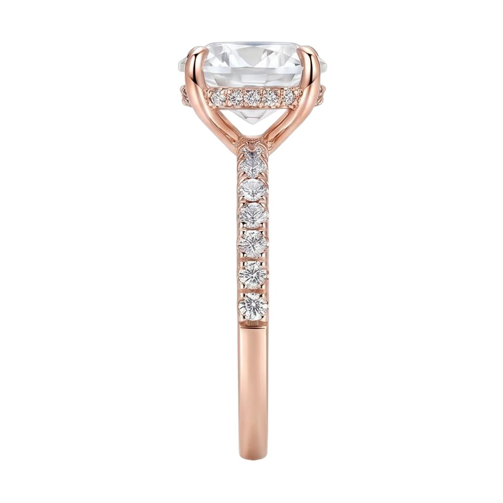 18K Rose Gold Plated, 10K Solid Rose Gold