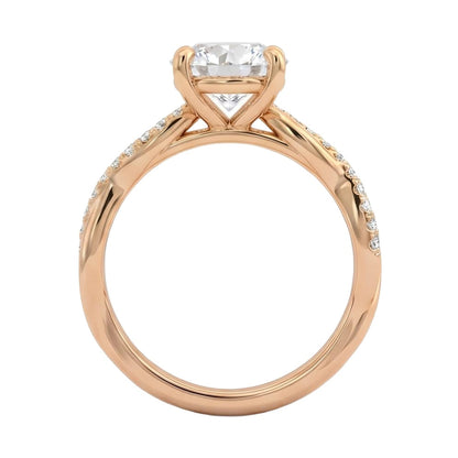 18K Rose Gold Plated, 10K Solid Rose Gold