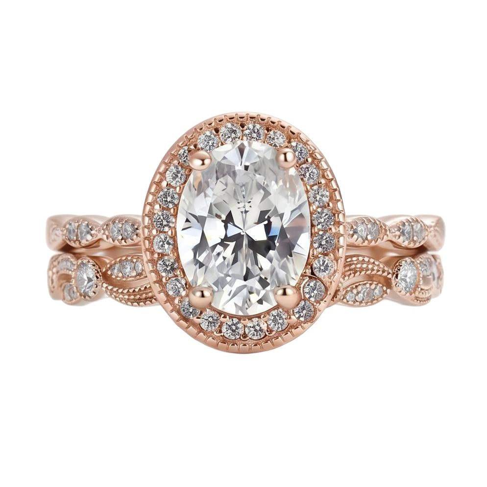 18K Rose Gold Plated, 10K Solid Rose Gold