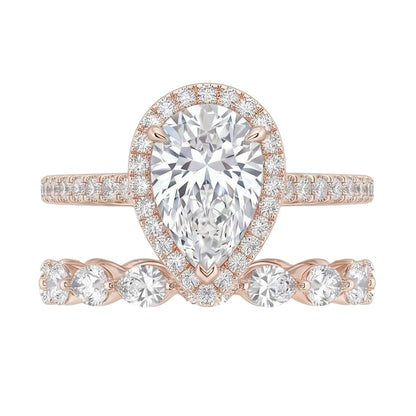 18K Rose Gold Plated, 10K Solid Rose Gold