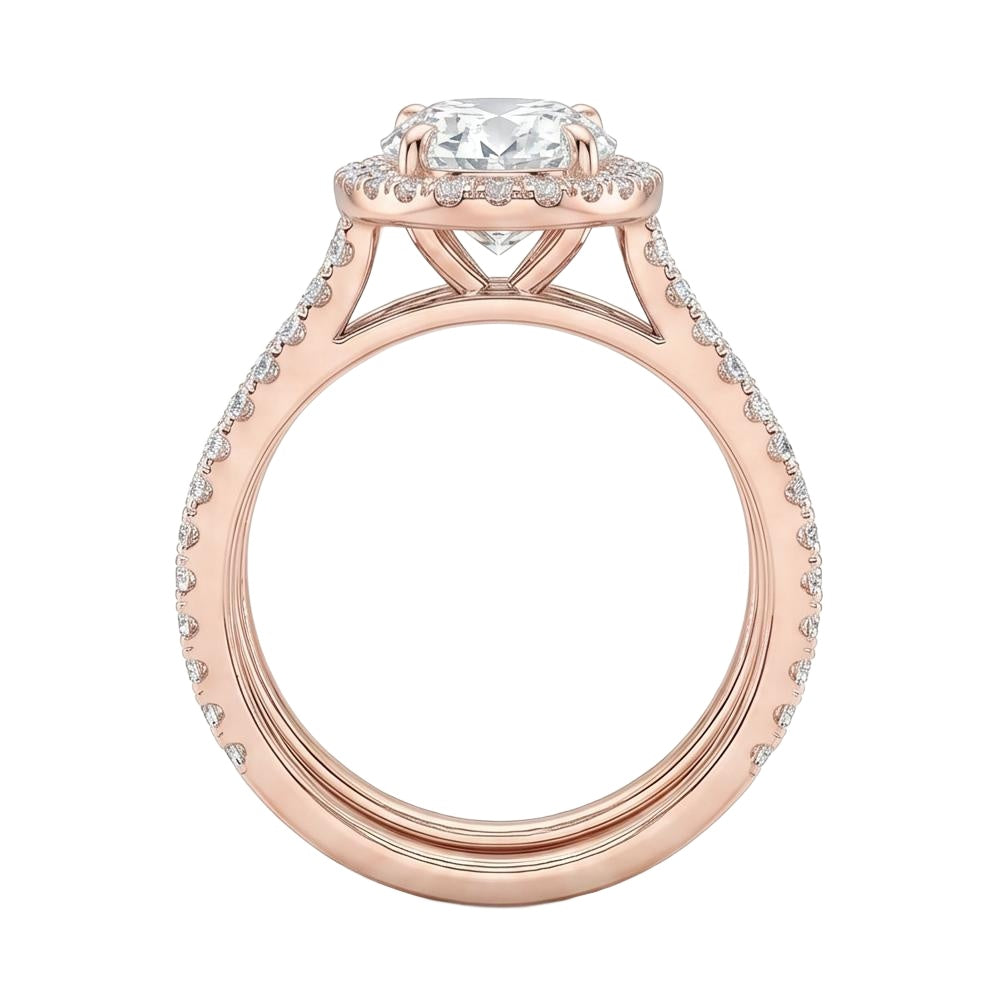 18K Rose Gold Plated, 10K Solid Rose Gold