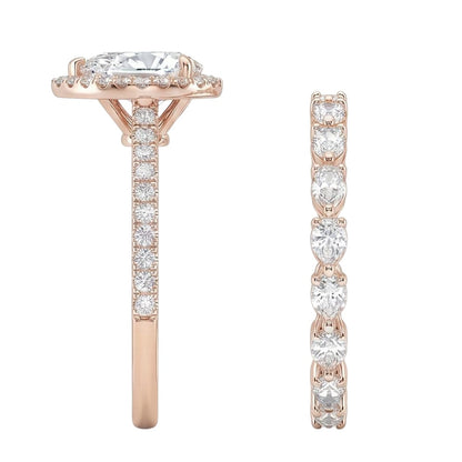 18K Rose Gold Plated, 10K Solid Rose Gold