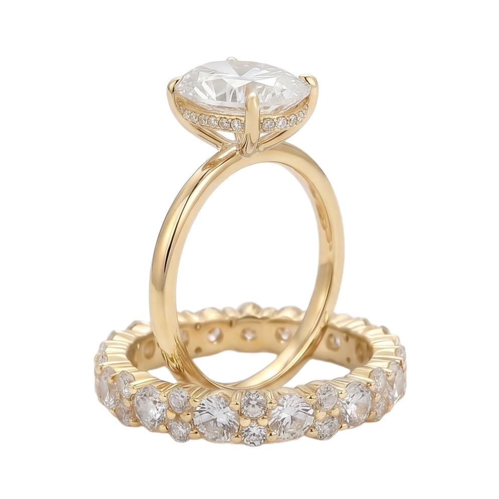 18K Yellow Gold Plated, 10K Solid Yellow Gold
