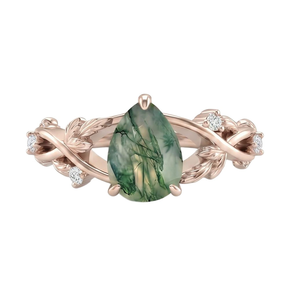 18K Rose Gold Plated, 10K Solid Rose Gold