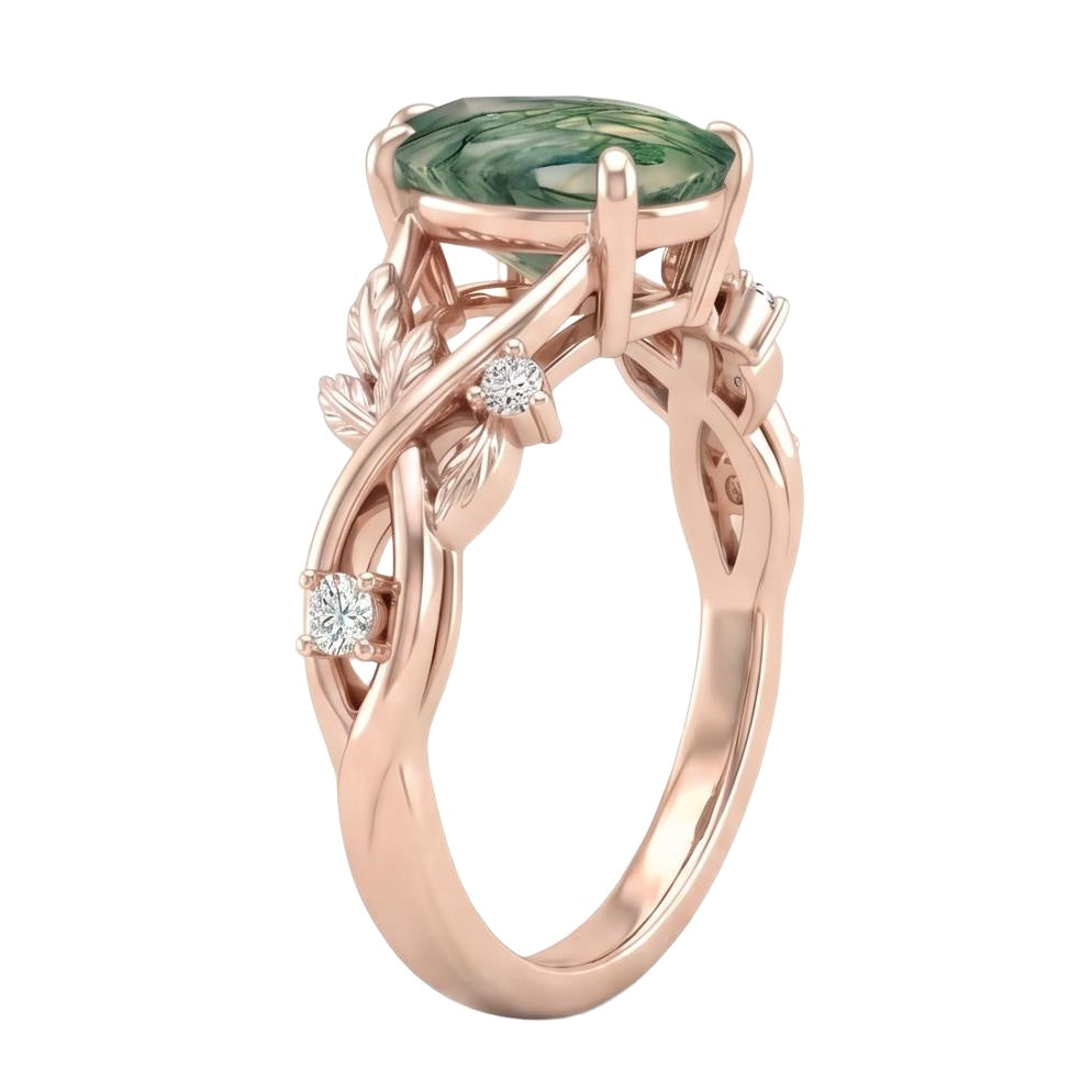 18K Rose Gold Plated, 10K Solid Rose Gold