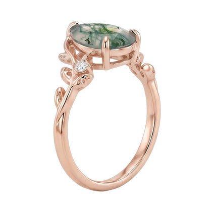 18K Rose Gold Plated, 10K Solid Rose Gold