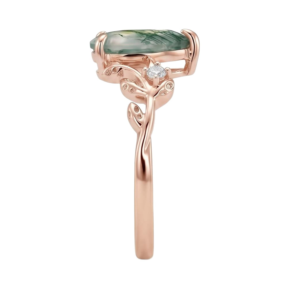 18K Rose Gold Plated, 10K Solid Rose Gold
