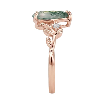18K Rose Gold Plated, 10K Solid Rose Gold