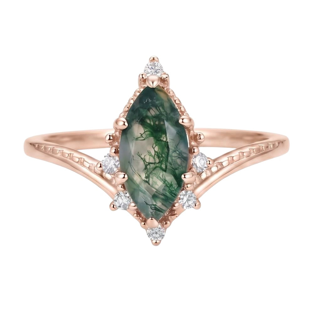 18K Rose Gold Plated, 10K Solid Rose Gold