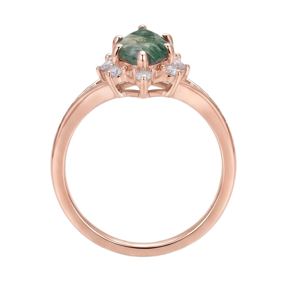 18K Rose Gold Plated, 10K Solid Rose Gold