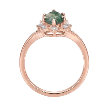 18K Rose Gold Plated, 10K Solid Rose Gold