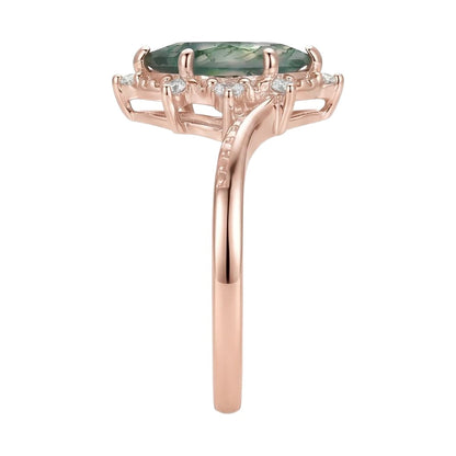 18K Rose Gold Plated, 10K Solid Rose Gold