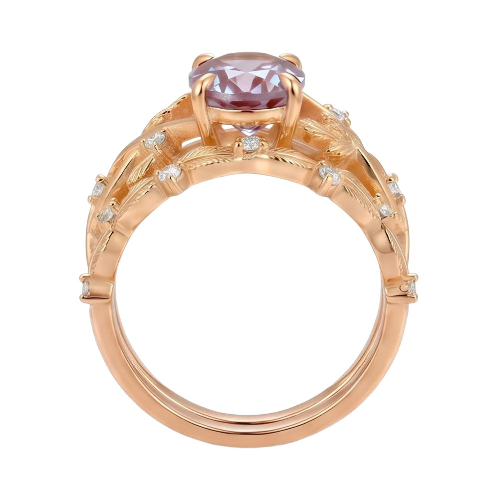 18K Rose Gold Plated, 10K Solid Rose Gold