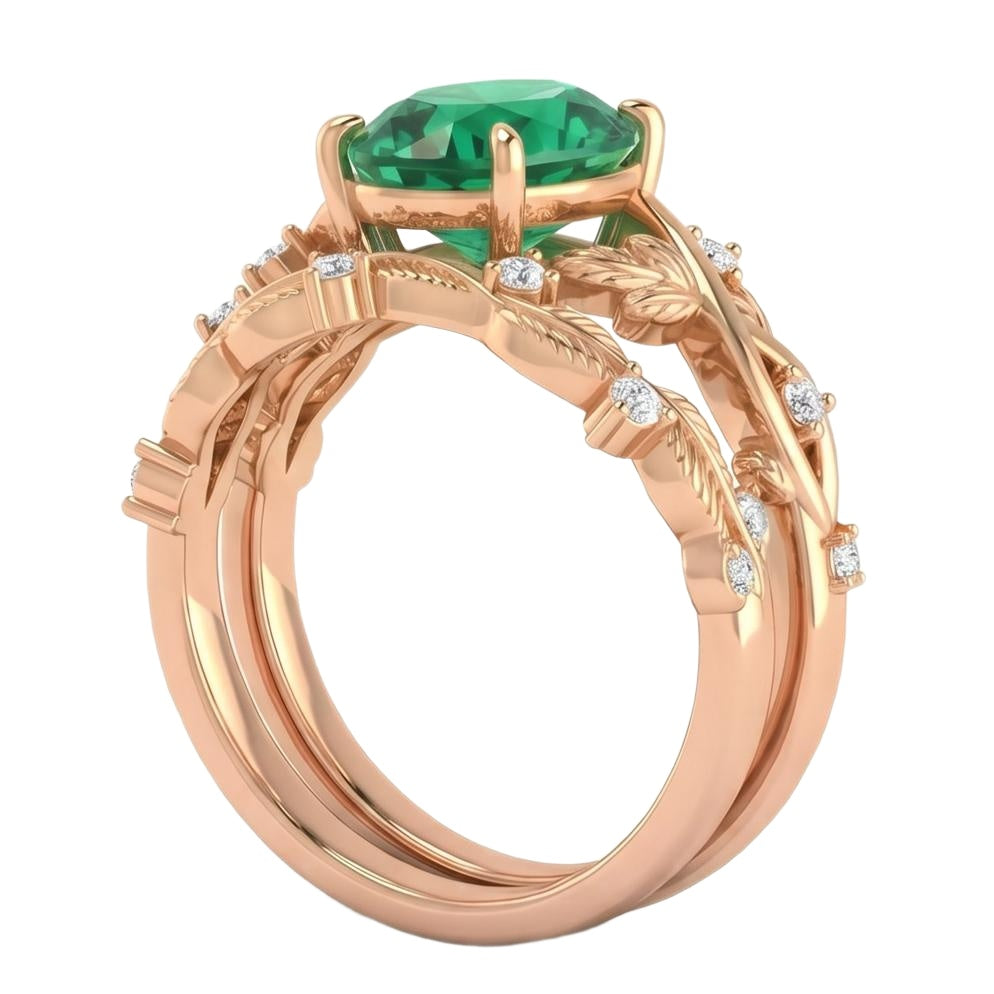 18K Rose Gold Plated, 10K Solid Rose Gold