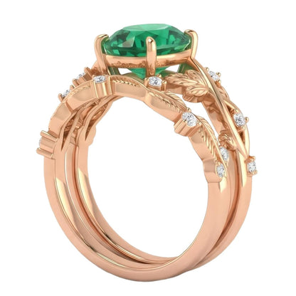 18K Rose Gold Plated, 10K Solid Rose Gold