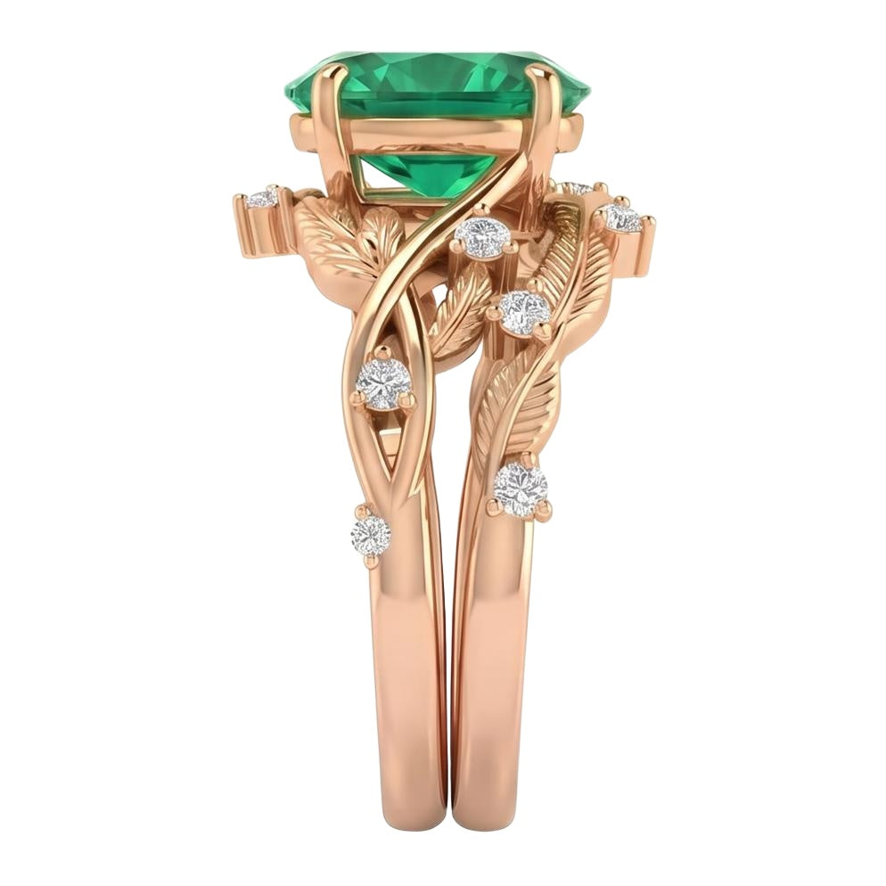 18K Rose Gold Plated, 10K Solid Rose Gold