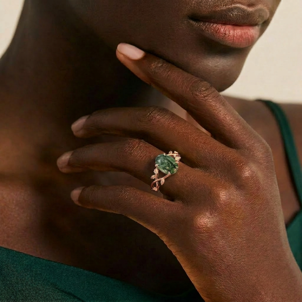 18K Rose Gold Plated, 10K Solid Rose Gold