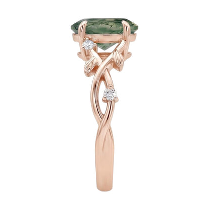 18K Rose Gold Plated, 10K Solid Rose Gold