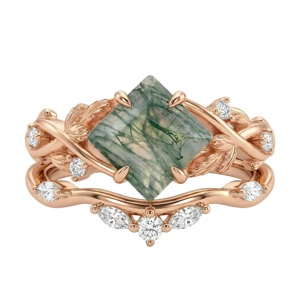 18K Rose Gold Plated, 10K Solid Rose Gold