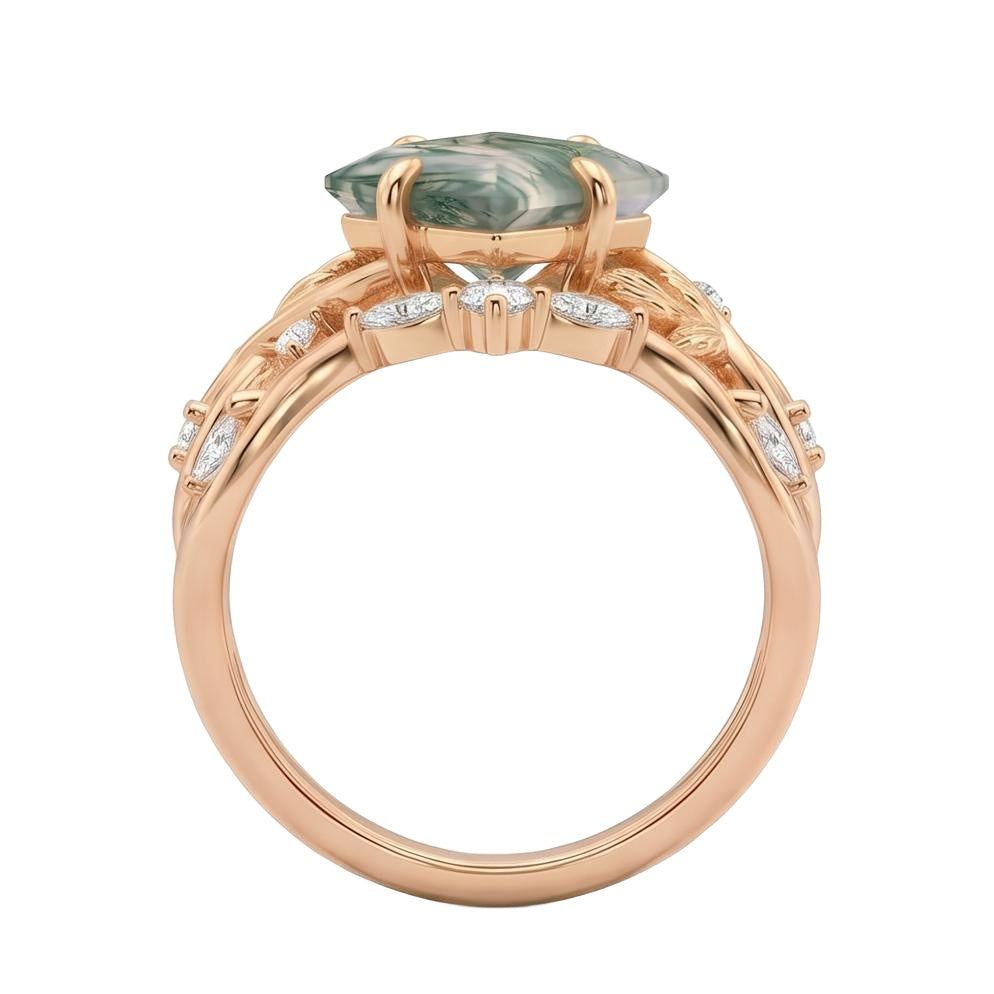 18K Rose Gold Plated, 10K Solid Rose Gold