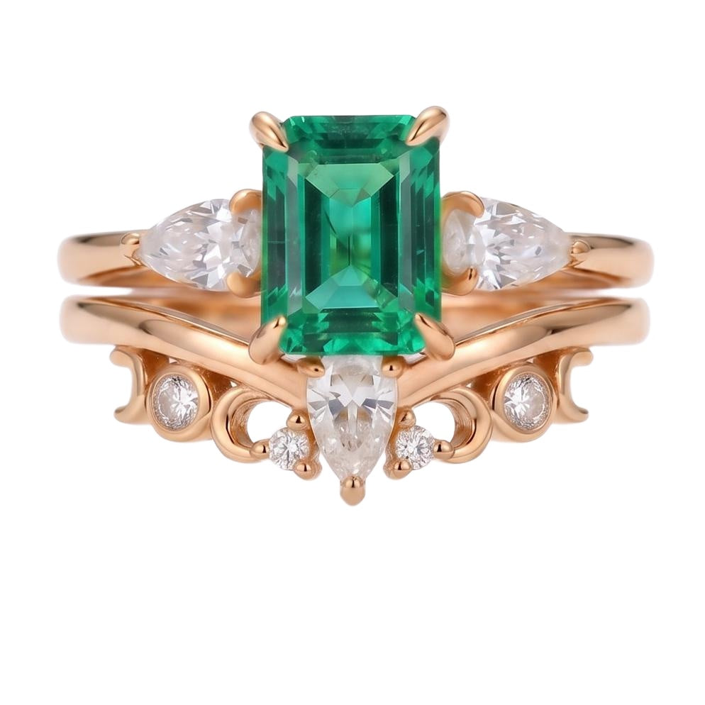 18K Rose Gold Plated, 10K Solid Rose Gold