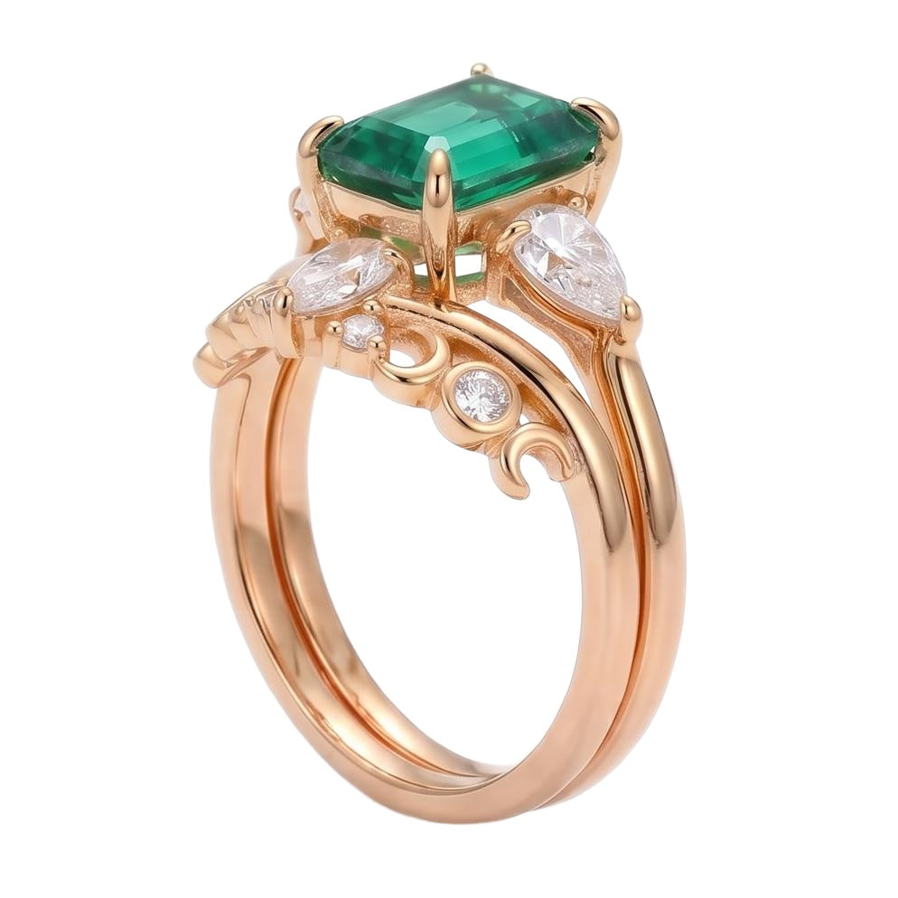 18K Rose Gold Plated, 10K Solid Rose Gold