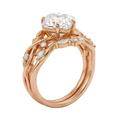18K Rose Gold Plated, 10K Solid Rose Gold