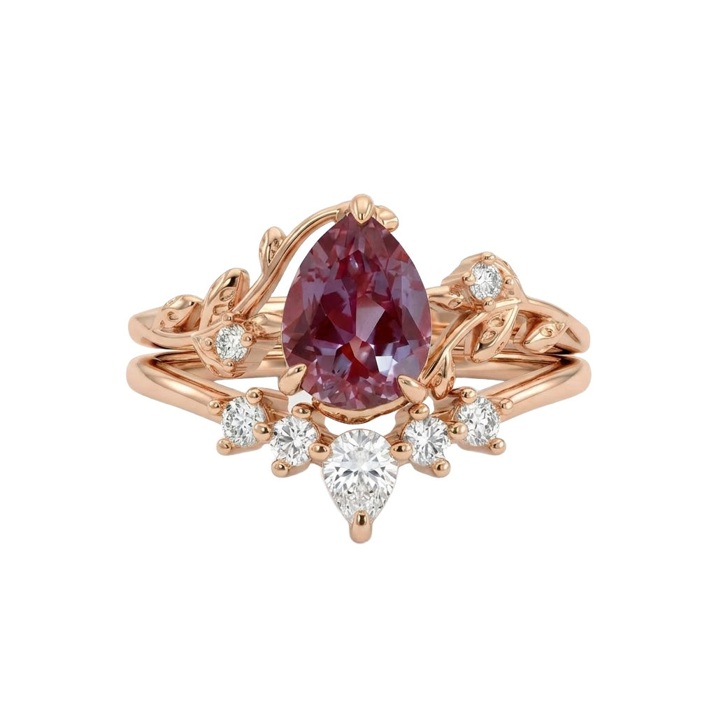 18K Rose Gold Plated, 10K Solid Rose Gold