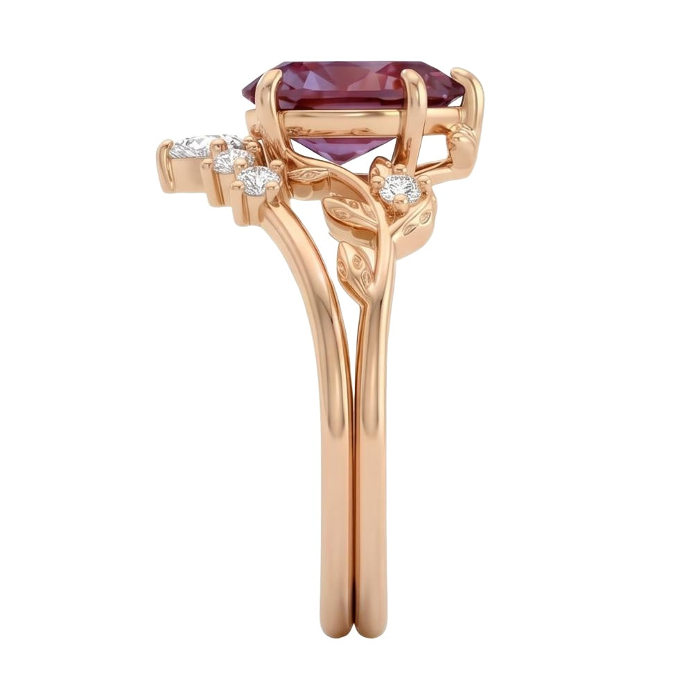 18K Rose Gold Plated, 10K Solid Rose Gold