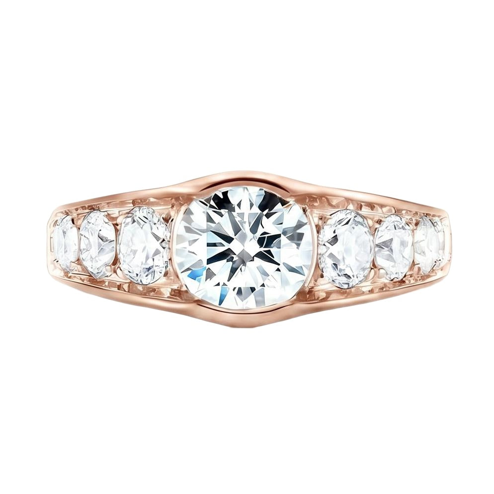 18K Rose Gold Plated, 10K Solid Rose Gold