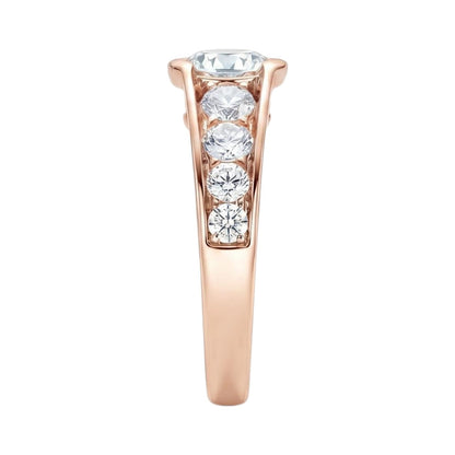 18K Rose Gold Plated, 10K Solid Rose Gold