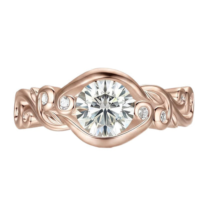 18K Rose Gold Plated, 10K Solid Rose Gold