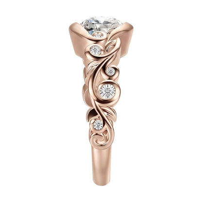18K Rose Gold Plated, 10K Solid Rose Gold