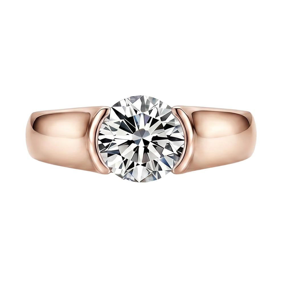 18K Rose Gold Plated, 10K Solid Rose Gold