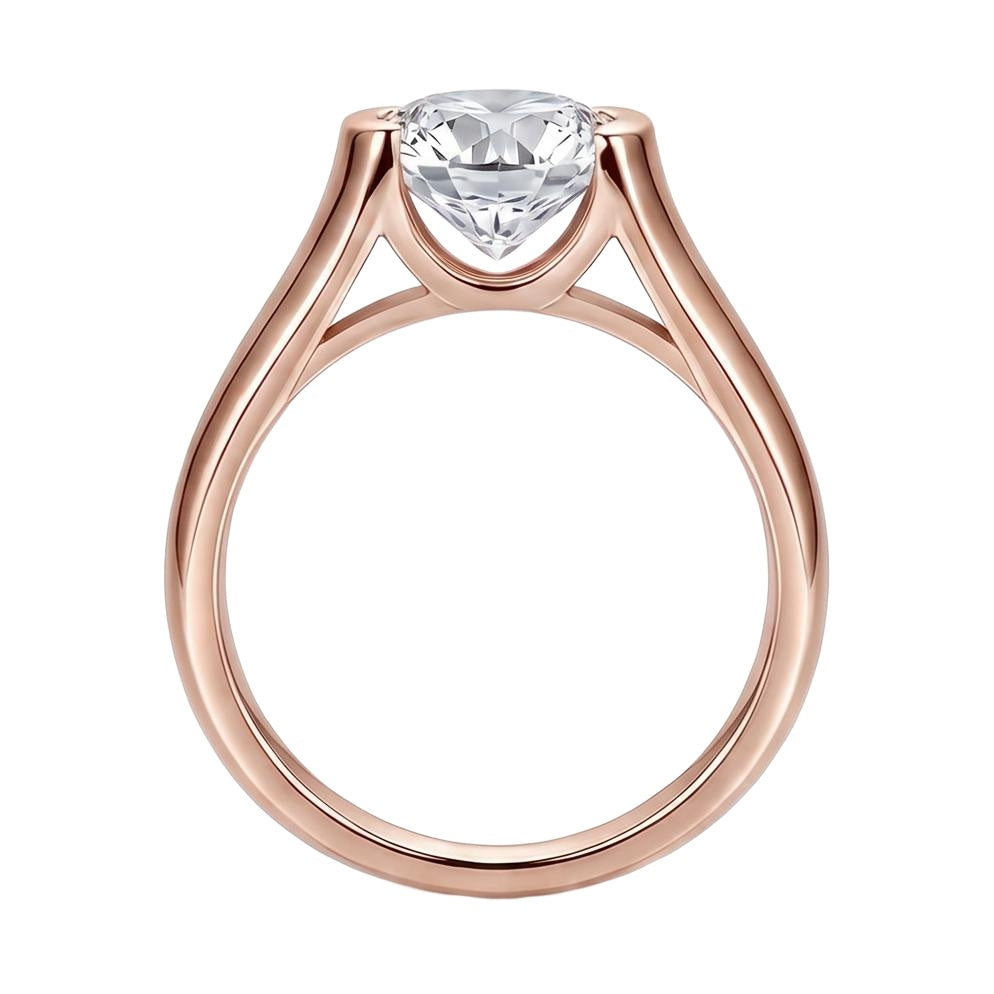 18K Rose Gold Plated, 10K Solid Rose Gold