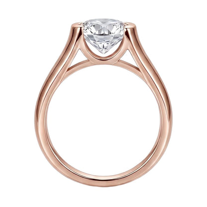 18K Rose Gold Plated, 10K Solid Rose Gold