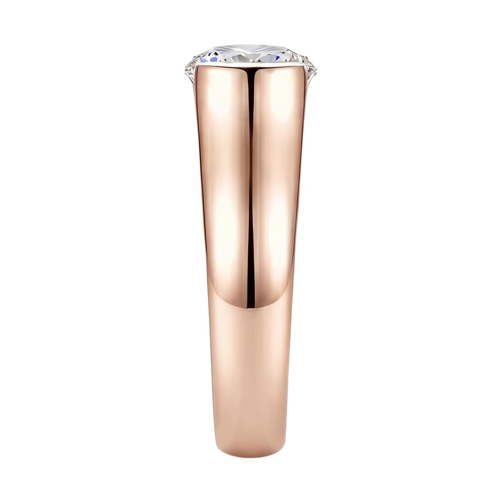 18K Rose Gold Plated, 10K Solid Rose Gold