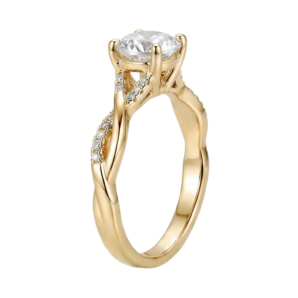 18K Yellow Gold Plated, 10K Solid Yellow Gold