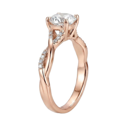 18K Rose Gold Plated, 10K Solid Rose Gold