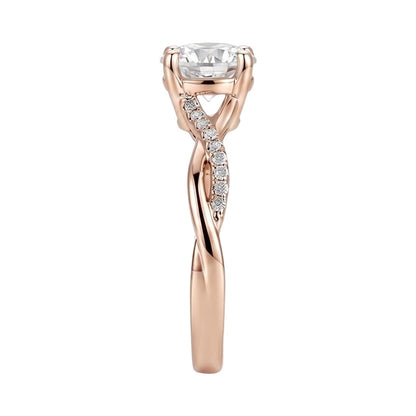 18K Rose Gold Plated, 10K Solid Rose Gold