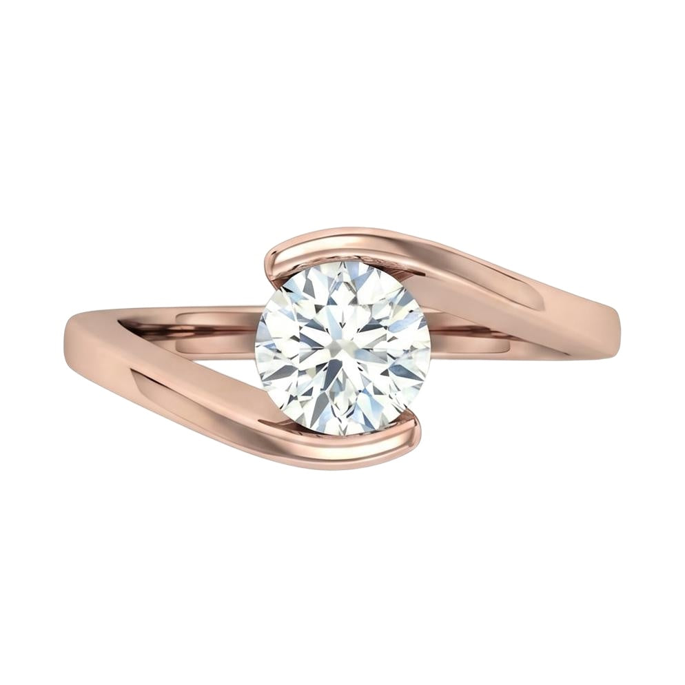 18K Rose Gold Plated, 10K Solid Rose Gold