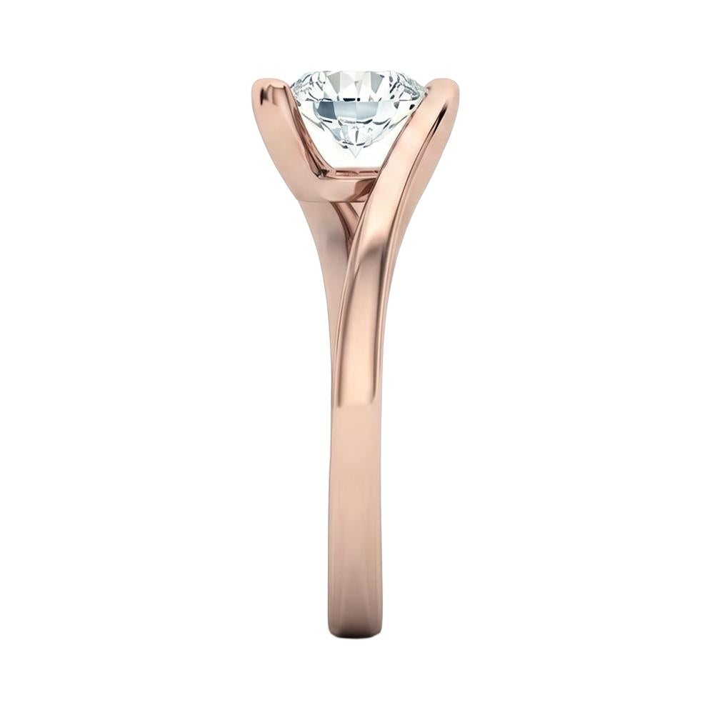 18K Rose Gold Plated, 10K Solid Rose Gold